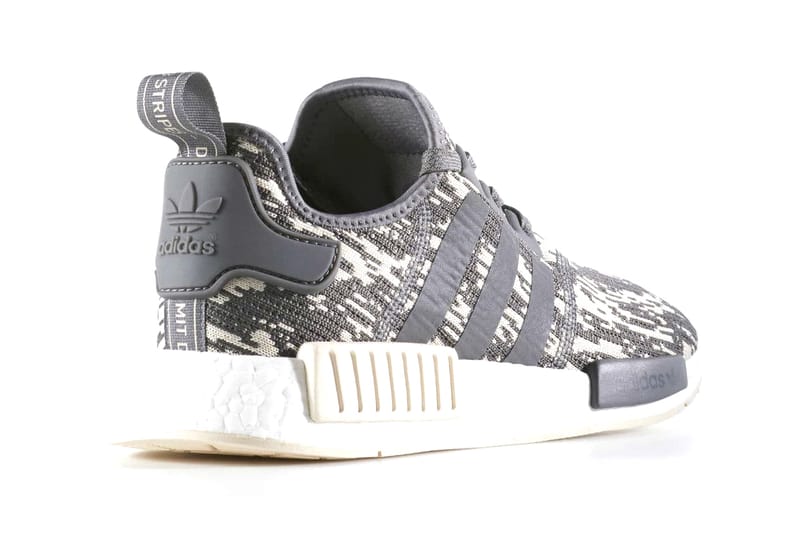 Nmd r1 primeknit sales glitch camo black grey