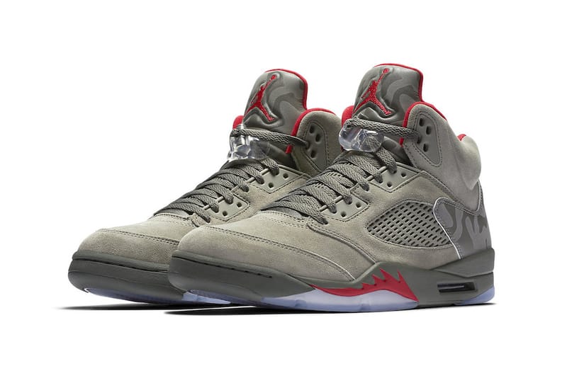 Jordan 5 store grey camo