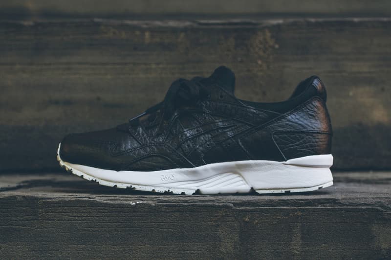 ASICS GEL-Lyte V in Black Tumbled Leather | HYPEBEAST