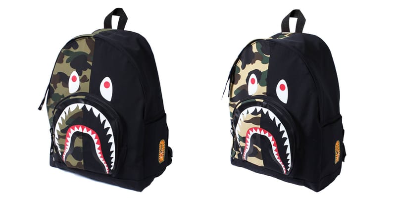 Bape camo shark backpack online