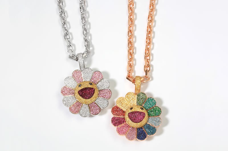 Spinning hot sale flower pendant