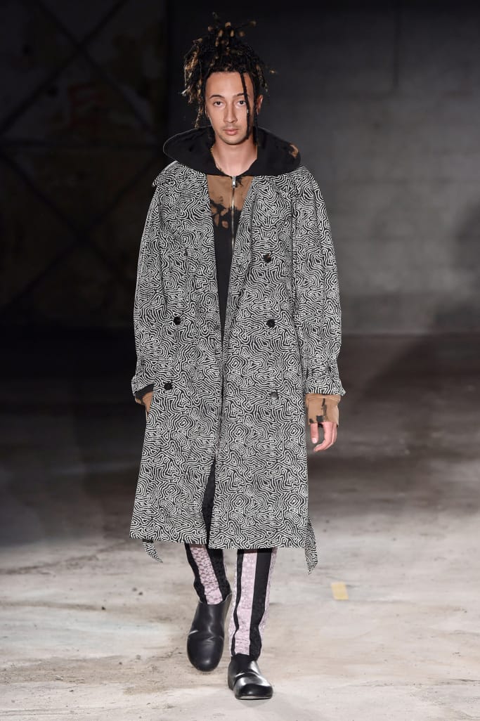 DAMIR DOMA テーラードジャケット DAMIR DOMA 総柄 ジャケット 44/ダミールドーマ ドレープカラー