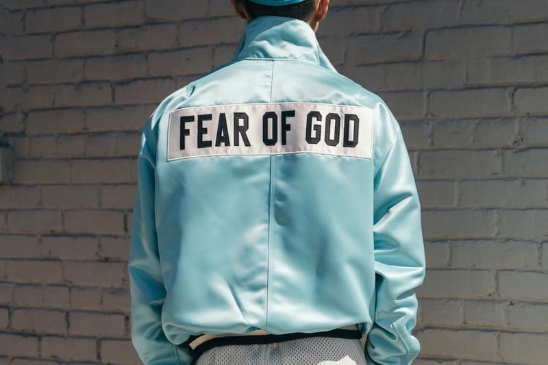 Fear of god online baseball jacket