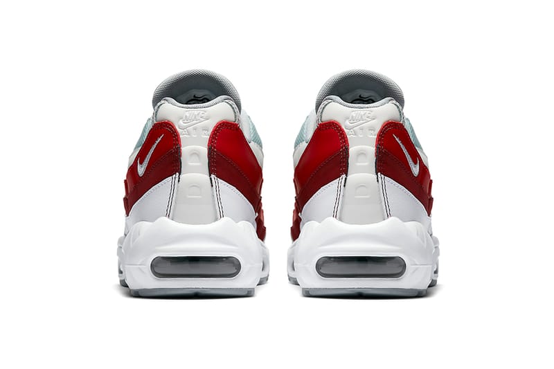 Nike air max 95 essential white wolf grey  cheap and  team red