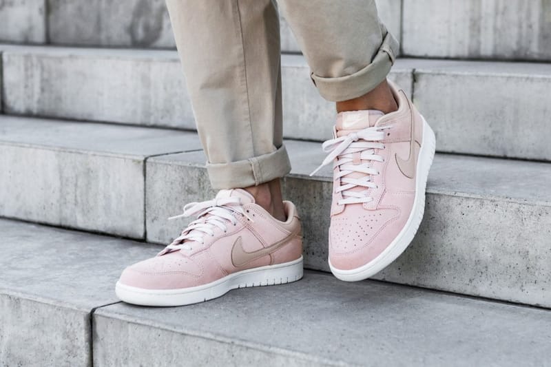 pink suede nike