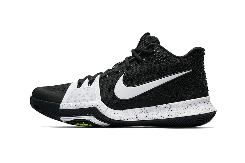 Kyrie 3 black and on sale white