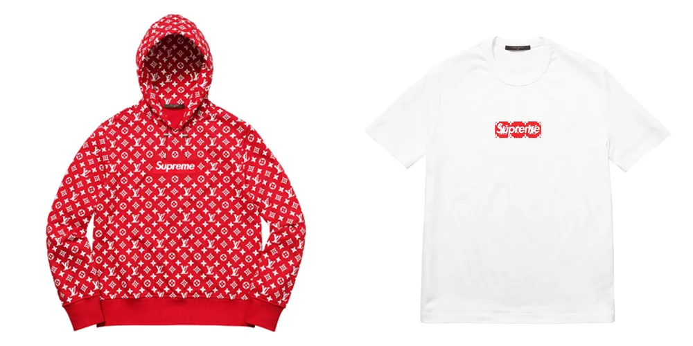 Supreme lv best sale collab hoodie