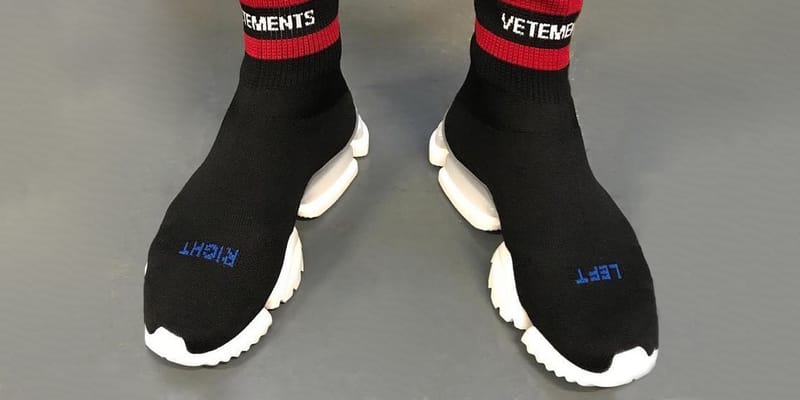 Vetements sock best sale runner on feet