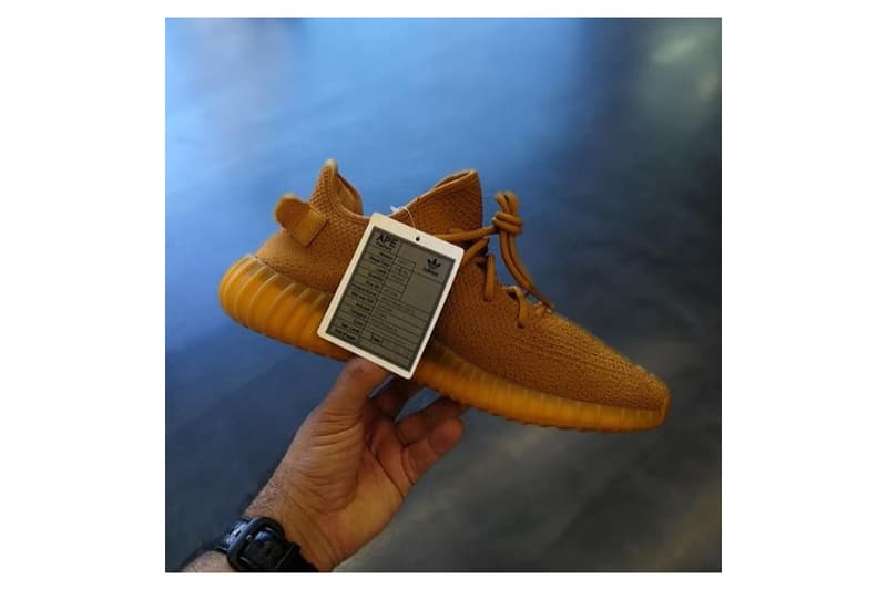 YEEZY BOOST 350 V2 Midnight Blue & Ochre Samples | Hypebeast