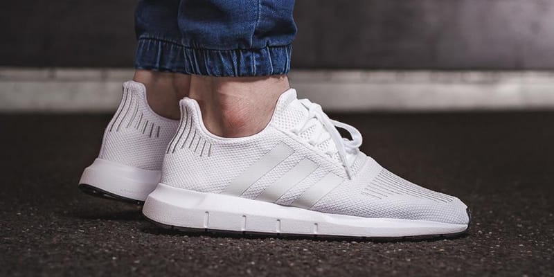 Adidas swift run in white on sale