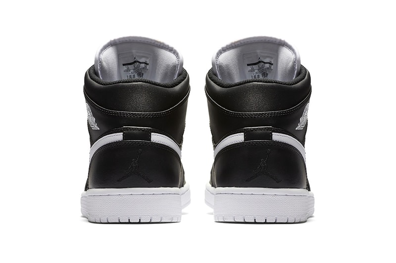 Air Jordan 1 Mid Gets Suited in Black & White | Hypebeast