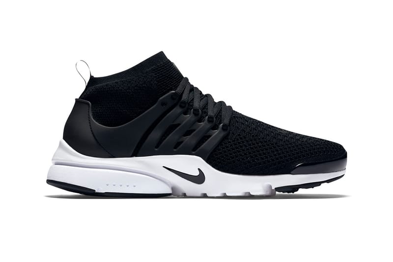 Nike air presto cheap flyknit black running shoes