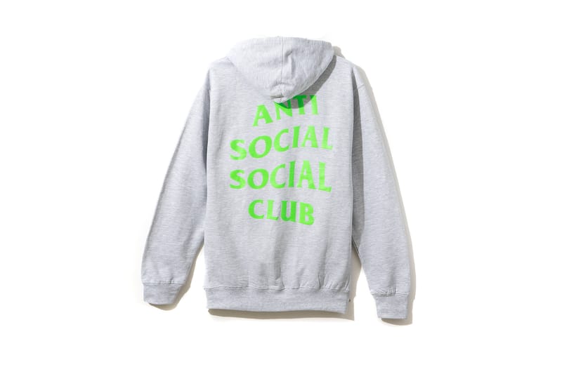 Green anti social hot sale social club hoodie