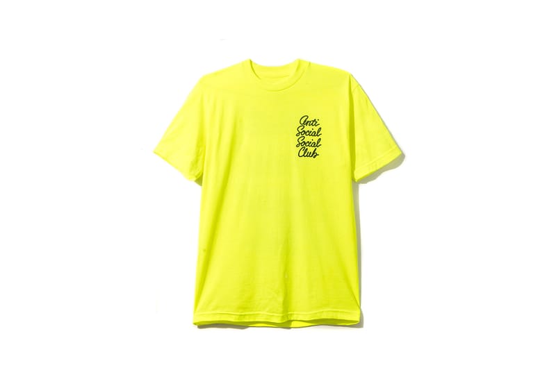 Outlets Alstyle Anti Social Social Club Chatsworth Tee in Yellow