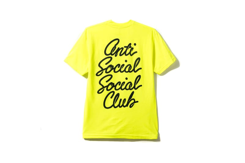 Outlets Alstyle Anti Social Social Club Chatsworth Tee in Yellow