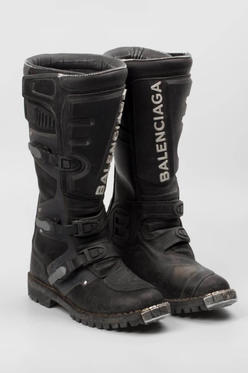 balenciaga boots brown