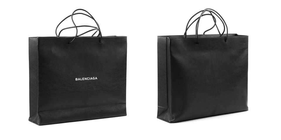 Balenciaga Black Calfskin Shopping Bag | HYPEBEAST