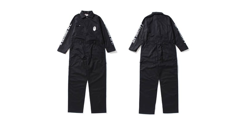 A Bathing Ape 2017 Summer Black Jumpsuit | Hypebeast