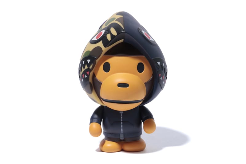 BAPE x Medicom Toy Baby Milo Shark Hoodie Dolls | Hypebeast