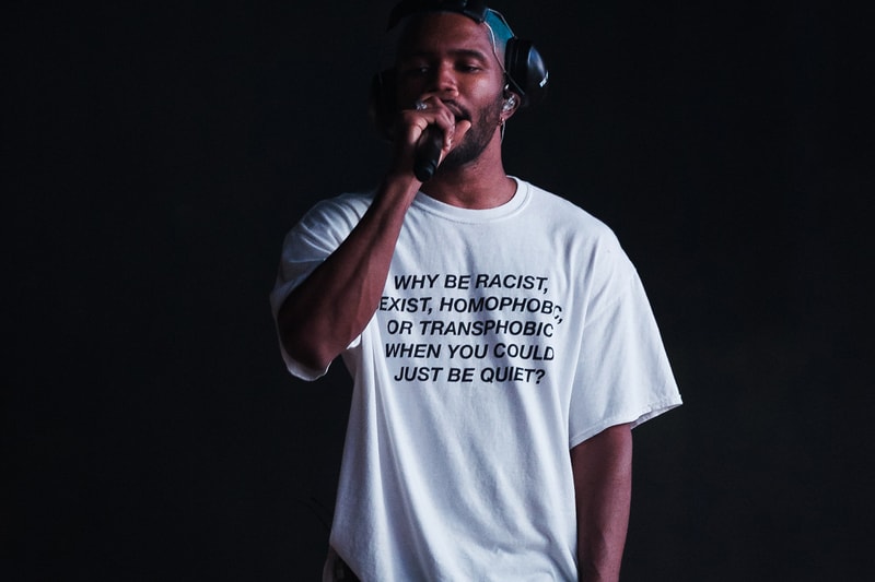 Frank Ocean Wears Anti Discrimination Shirt at Panorama Fest