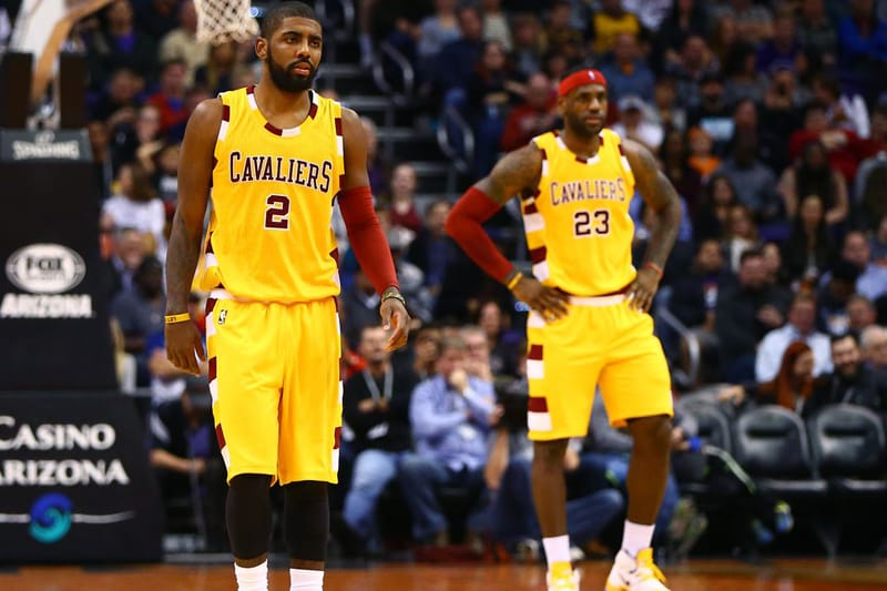 Kyrie irving sales on lebron james