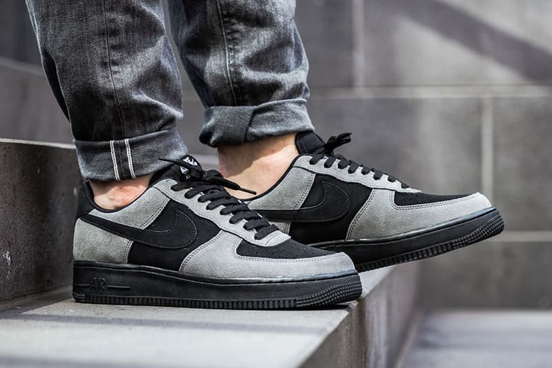 Nike Air Force 1 Low Black and Grey Suede HYPEBEAST