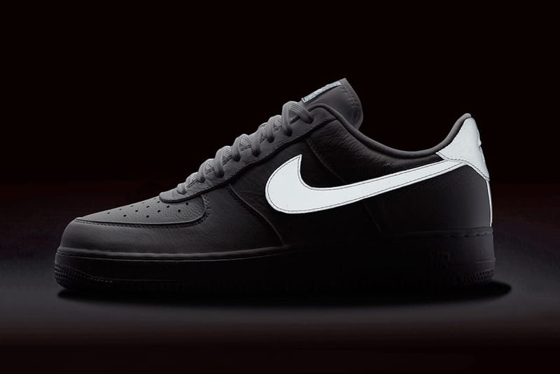 Black nike air shop force 1 white tick