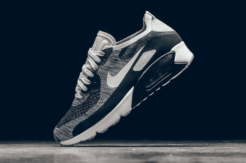 nike air max 90 ultra 2.0 flyknit black and white