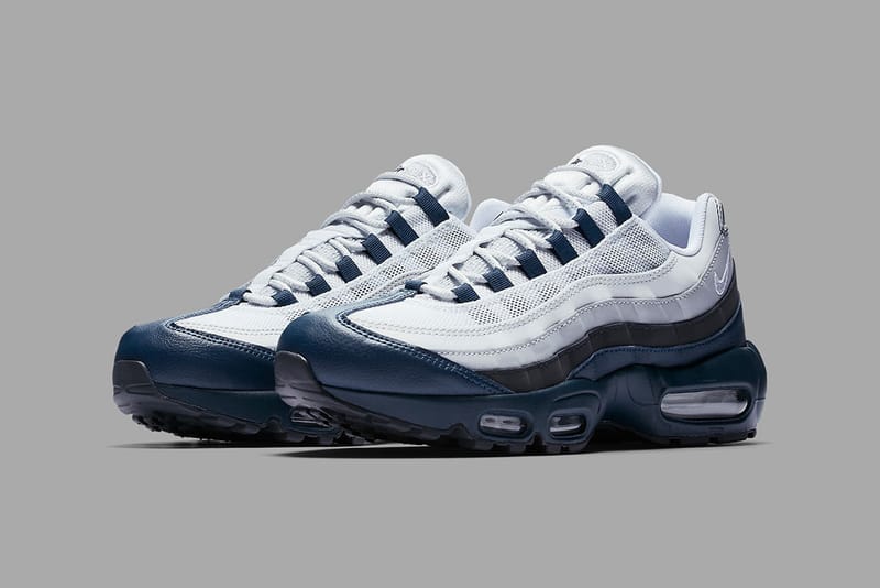 Air max 95 navy on sale white