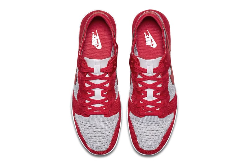 Nike dunk clearance low flyknit red