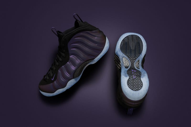 Nike foamposite eggplant 2017 hotsell