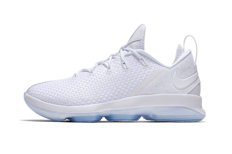 Nike LeBron 14 Low White and Icy Blue | Hypebeast