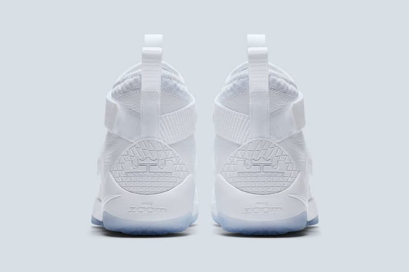 Nike LeBron Soldier 11 Triple White Straps | Hypebeast