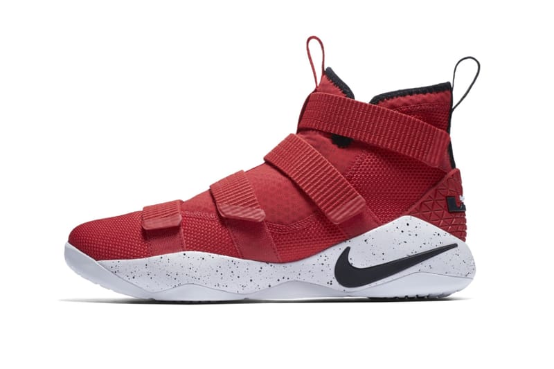 Black and red shop lebron soldier 11