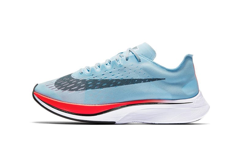 Nike Zoom Vaporfly 4% Blue Fox/Bright Crimson | Hypebeast