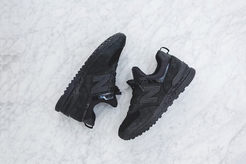 New balance shop 574s triple black