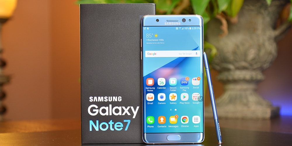 Samsung выпускает обновленную версию Galaxy Note 7