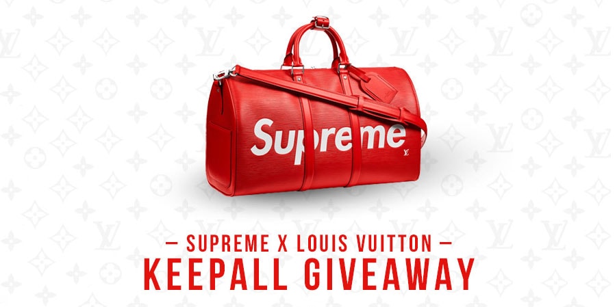 louis vuitton x supreme keepall