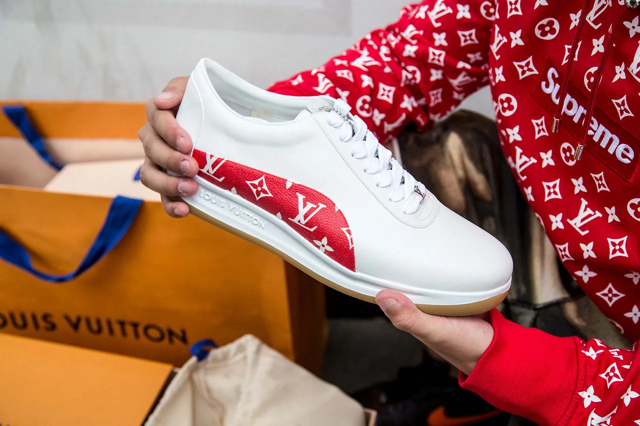 Louis vuitton and supreme on sale shoes