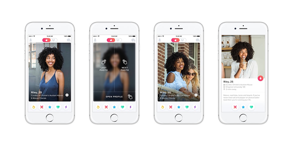 Последнее обновление Tinder включает фотоцентричный редизайн спереди и по центру