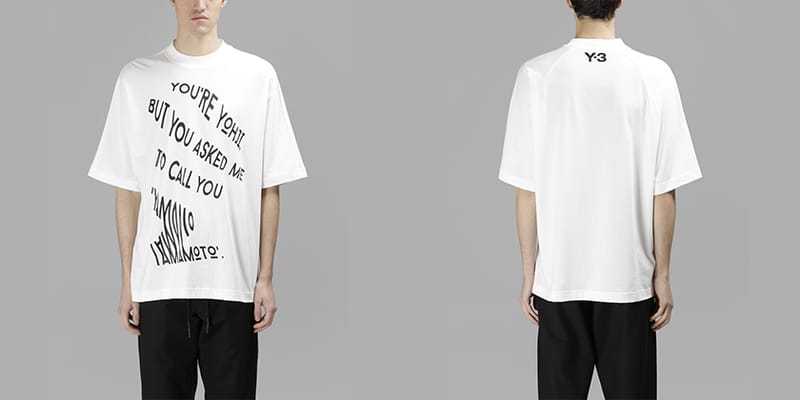 Yohji Yamamoto Witty T-Shirt for Y-3 Sub-Label | Hypebeast Yohji Yamamoto Witty T-Shirt for Y-3 Sub-Label | Hypebeast