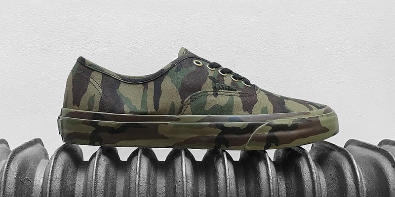 Vans on sale authentic camouflage