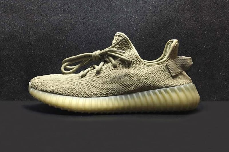 White and cheap green yeezy