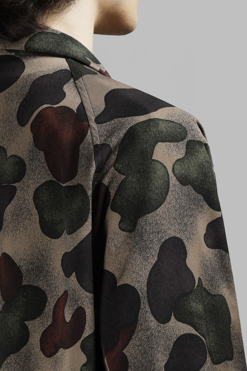 Yohji Yamamoto Reversible Patterned Overcoat | Hypebeast