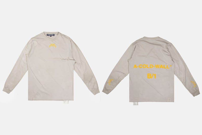 A-COLD-WALL★大人気早期完売★LOGO SHIRTS★限定 sale★ A-COLD-WALL* logo-print Cotton T-shirt | Neutrals | FARFETCH