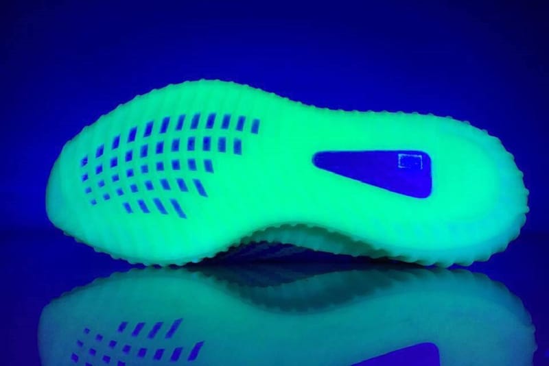 Yeezy frozen yellow on sale glow in the dark