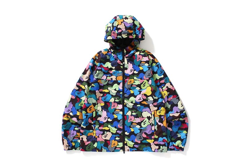 Multicolor bape outlet hoodie