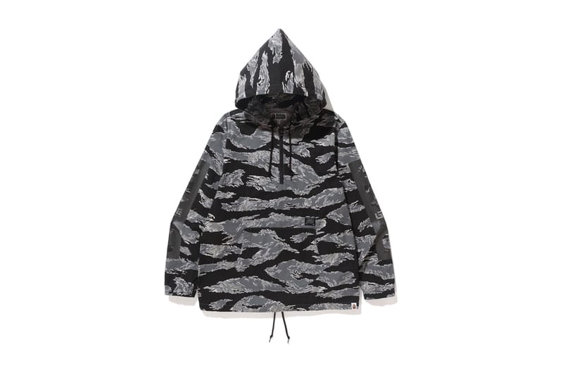 Bape black best sale and white hoodie