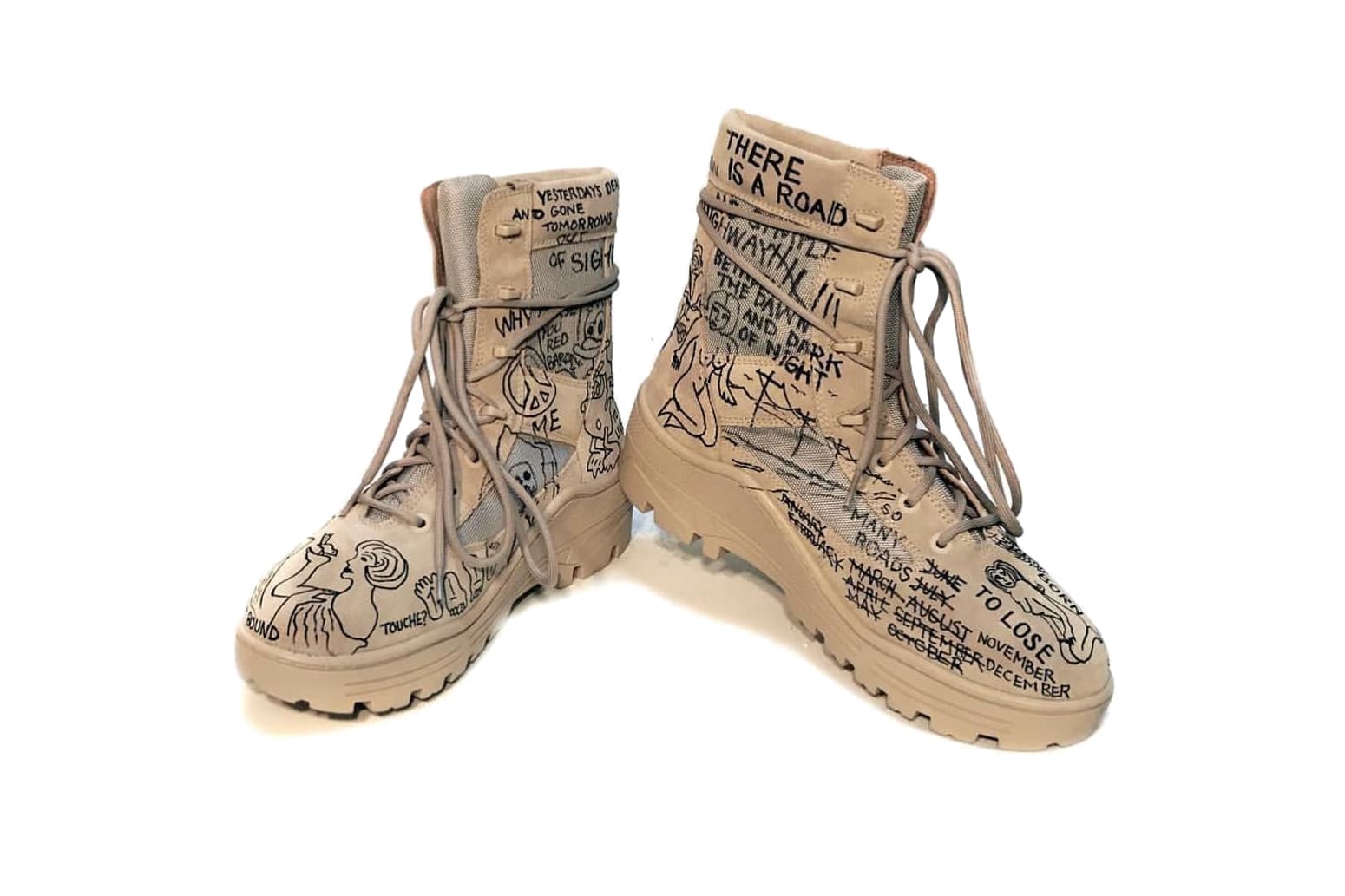 John Mayer YEEZY SEASON 4 Custom Military Boots | Hypebeast