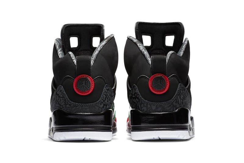 Jordan 4 outlet black red green